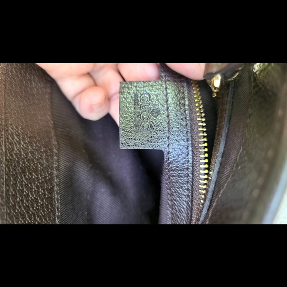 💗HOST PICK! Gucci tan logo AUTHENTIC medium handbag missing front lock - Picture 11 of 11